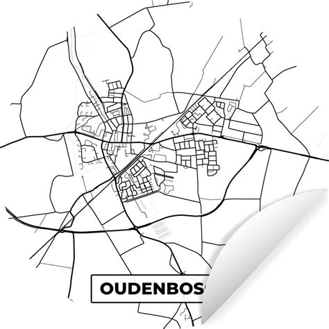behangcirkel oudenbosch kaart stadskaart plattegrond  cm muurcirkel bolcom