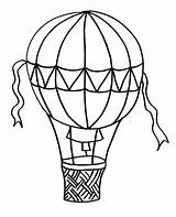 Air Balloon Hot Coloring Pages Race sketch template