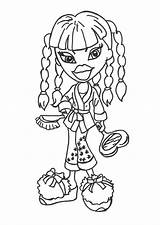 Bratz Coloring Pages Printable Girls Kids Print Color sketch template