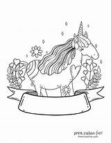 Unicorn Licorne Printcolorfun Coloriages Ciel Mermaid Bff Télécharger sketch template