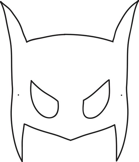 printable batman mask template
