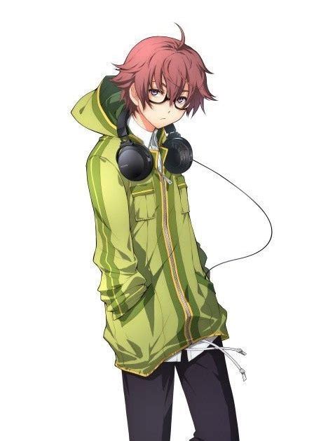 Hoodie Anime Girl With Glasses And Headphones