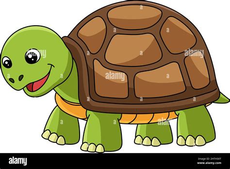 turtle cartoon clipart animal illustration stock vector image art alamy