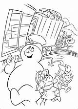 Frosty Kleurplaten Sneeuwpop Neve Kleurplaat Boneco Professeur Neige Bonhomme Sneeuwman Printen Animaatjes Malvorlage Pupazzo Coloriez Stimmen Stemmen sketch template