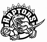 Raptors Toronto Coloring Logo Pages Basketball Nba Team Logos Raptor Golden Warriors Teams Drawing State College Spurs Printable Colouring Color sketch template