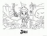 Coloring Jake Pirate Pages Pdf Popular Neverland sketch template