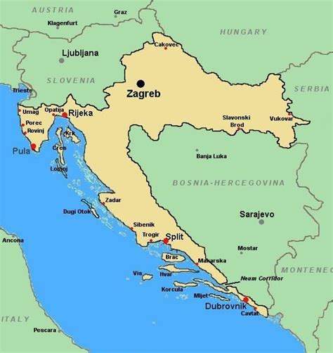 italy  croatia map map  europe map  croatia croatia croatia map italy map