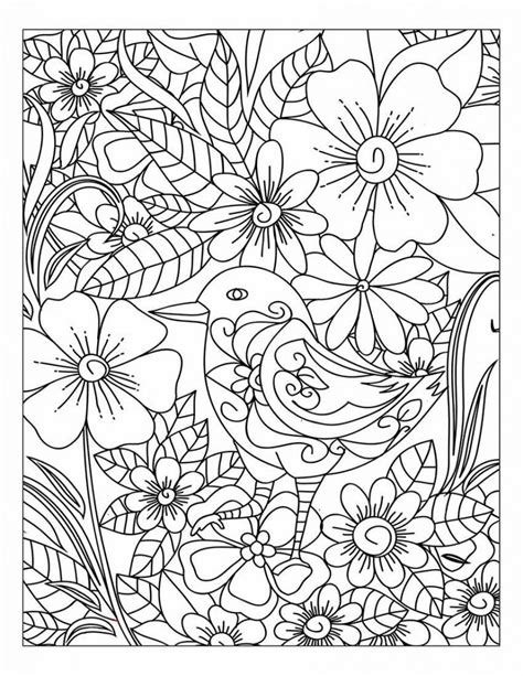 nature coloring pages  adults scenery mountains