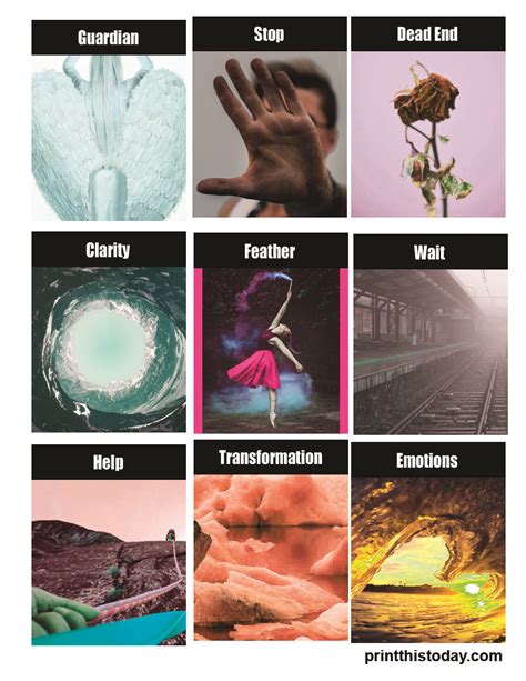 printable oracle cards divination deck