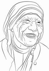 Teresa Mother Coloring Pages Amelia Earhart Kids Catholic Drawing Franklin Benjamin Printable People Famous Potrait Colouring Getdrawings Sheets Template Categories sketch template