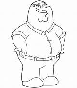 Guy Peter Family Coloring Pages Griffin Printable Cartoon Characters Draw Drawing Kids Step Stewie Colouring Sheets Sketch Print Drawings Cleveland sketch template