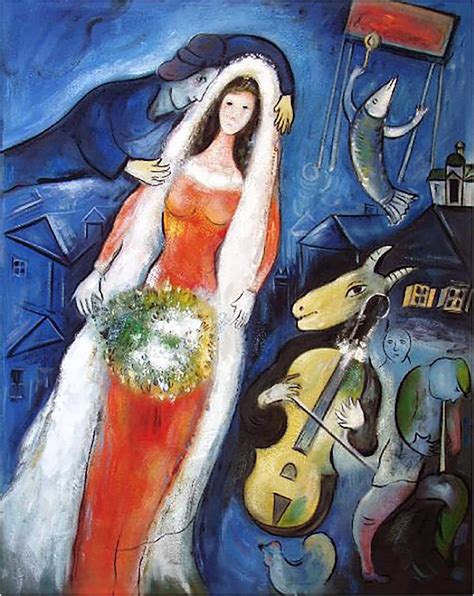 la mariee marc chagall oil  canvas  rart