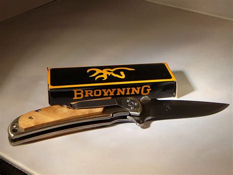 browning brown handle knife survival gear