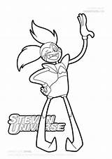 Steven Universe Spinel Wink sketch template