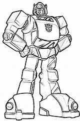 Coloring Pages Disguise Transformer Bumblebee Robot Transformers Popular sketch template