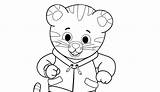Tiger Daniel Coloring Pages Head Color Face Getcolorings Printable Getdrawings sketch template