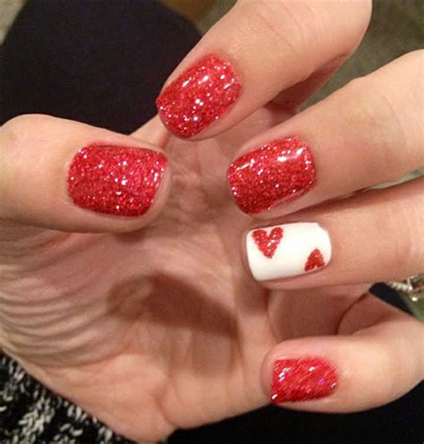 easy cute valentines day nail art designs ideas  valentines nails fabulous nail