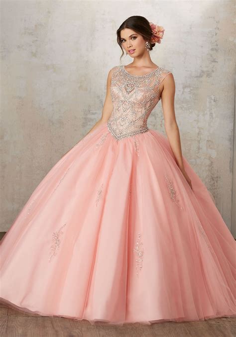morilee quinceanera dresses style number 89129 jeweled beading on a tulle ballgown fresh and
