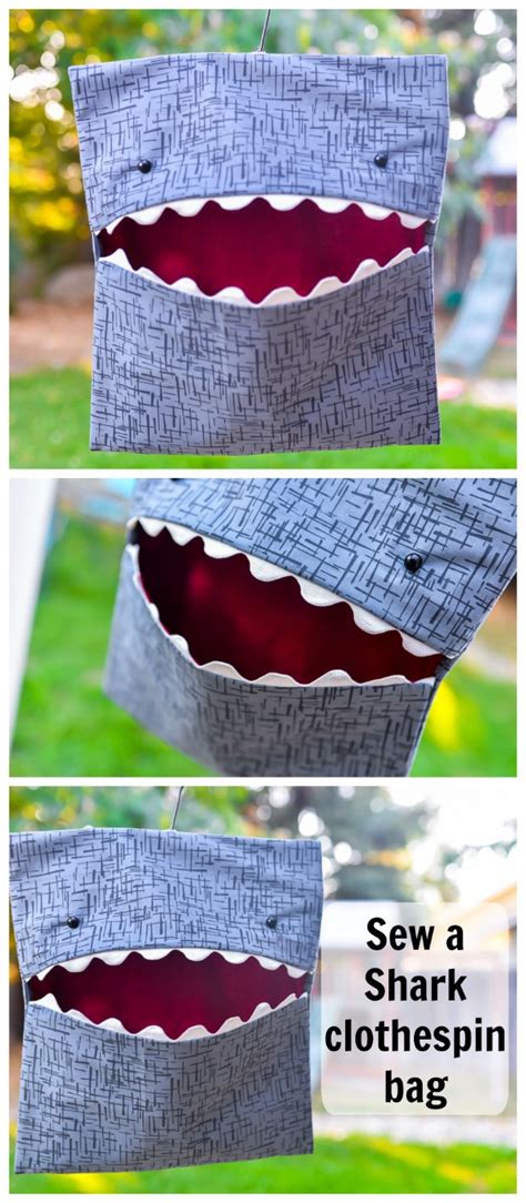 Shark Clothespin Bag Free Sew Modern Bags