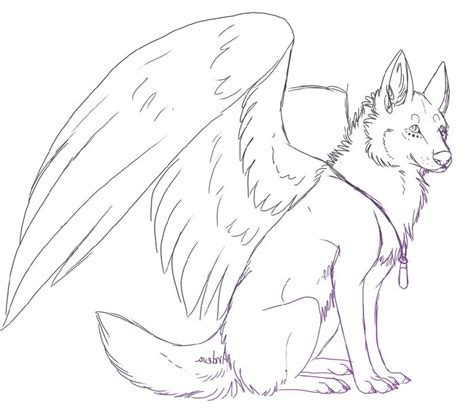 winged wolves coloring pages coloring pages