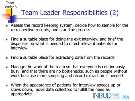 team leader role powerpoint    id