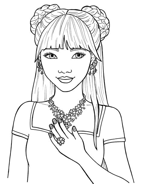 coloring pages kids cute girly coloring pages  print