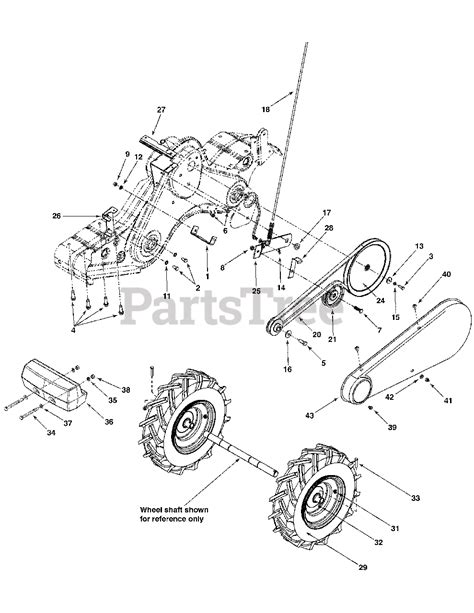 cub cadet rt  abc cub cadet rear tine tiller  drive wheels parts lookup