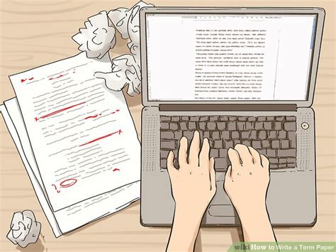 write  term paper  steps  pictures wikihow