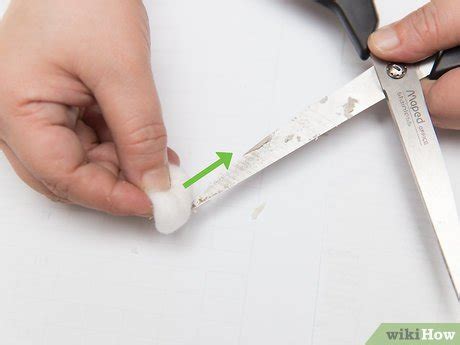 ways  clean adhesive  scissors wikihow
