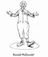 Mcdonald Ronald Coloring Pages Printable Funny Categories sketch template