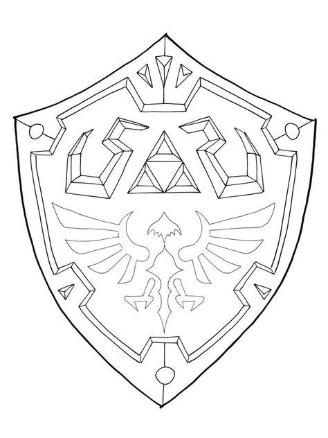 hylian shield template  maxm shield template zelda tattoo