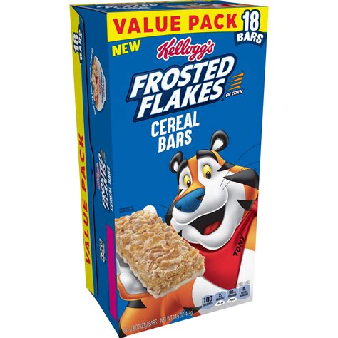 kelloggs frosted flakes cereal bars original  pack