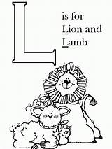 Coloring Lion Lamb Pages Sheets Abc Preschool March Colouring Printable Letter Clipart Christmas Crafts Library Color Prophets Secrets December Worksheets sketch template