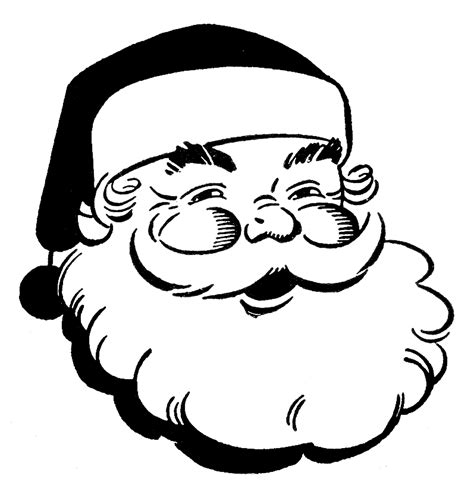 best christmas clipart black and white 7286