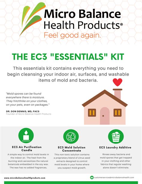 ec essentials kit mold products   home