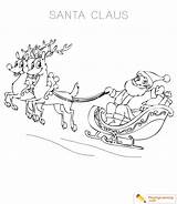 Claus Sleigh sketch template