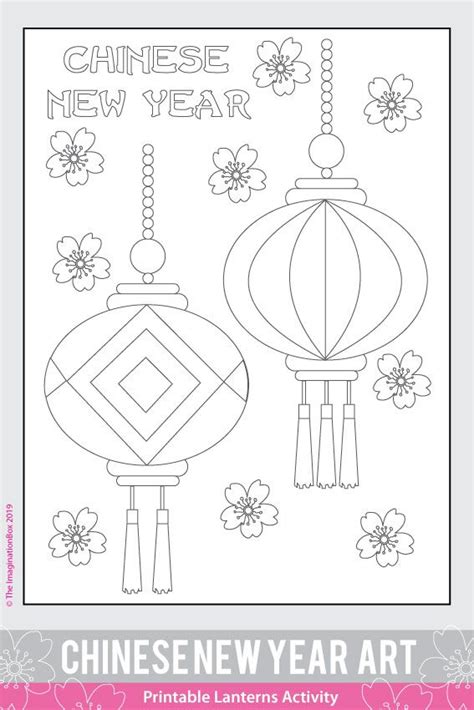 chinese  year activities coloring pages art activities  lunar