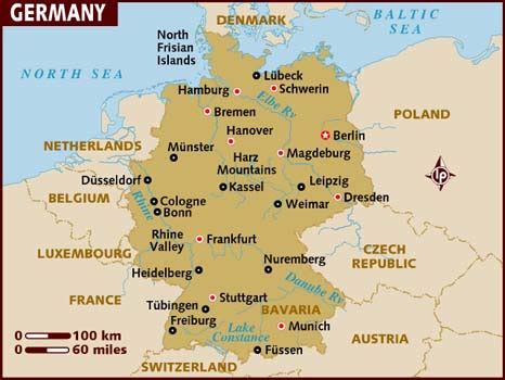 map  germany