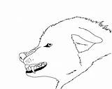 Wolf Angry Lineart Face Outline Popular Deviantart Coloring sketch template