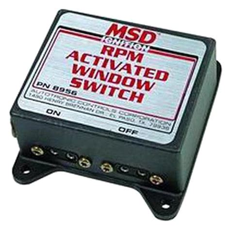 msd  window rpm activated switch