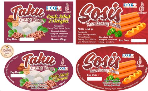 kumpulan contoh label makanan terbaik