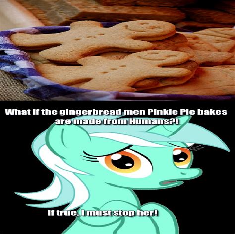what if the gingerbread men pinkie pie bakes are made from