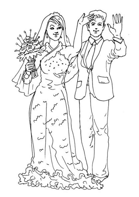 printable wedding coloring pages