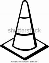Cone Traffic Toddler Pic Shutterstock Vector Stock Lightbox sketch template