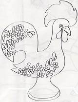 Barcelos Galo Rooster Portugal Portuguese Crafts Kids Patterns Mosaic Cultural Stained Arte Culture Glass Do Vitrail Cardinal Para Coloring Pasta sketch template