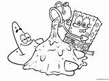 Spongebob Patrick sketch template
