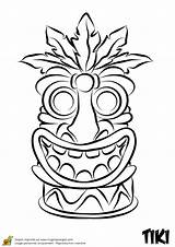 Totem Tiki Rigolo Maske Poles Hugolescargot Masken Marterpfahl Coloriages Masque Polynesien Hawaïen Luau Koh Lanta Tikki Ideias Moana Tikis Escargot sketch template