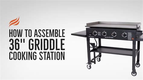 blackstone  griddle assembly youtube