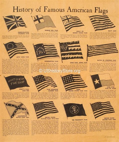 history  famous american flags poster large poster size storeushistoryorg