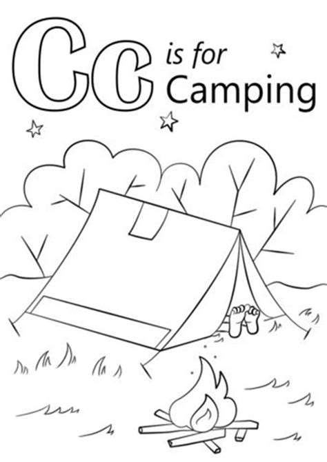 easy  print camping coloring pages camping coloring pages